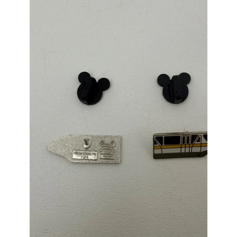 Disney Hidden Mickey Monorail Pins Lot Red Yellow Official Trading Pins 2007-08